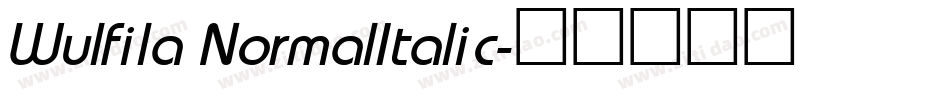 Wulfila NormalItalic字体转换